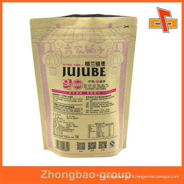 moisture proof laminatged material custom resealable stand up coffee paper bags with printing